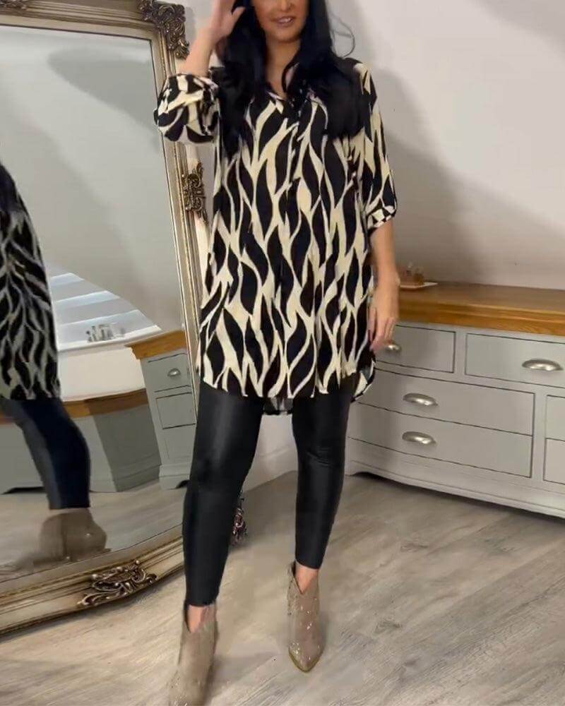Women's Casual Long Sleeve Blouse - Lightweight & Comfortable Top