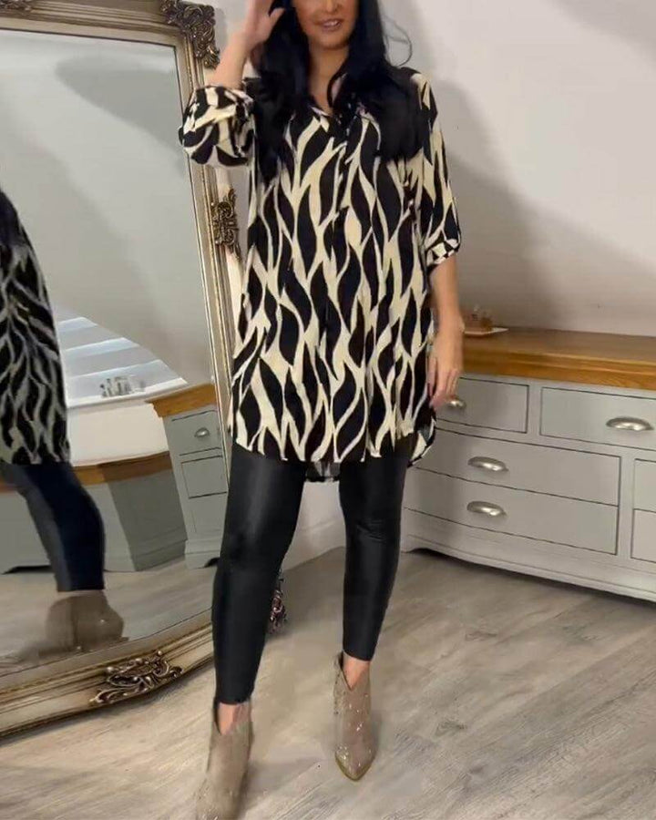 Women's Casual Long Sleeve Blouse - Lightweight & Comfortable Top