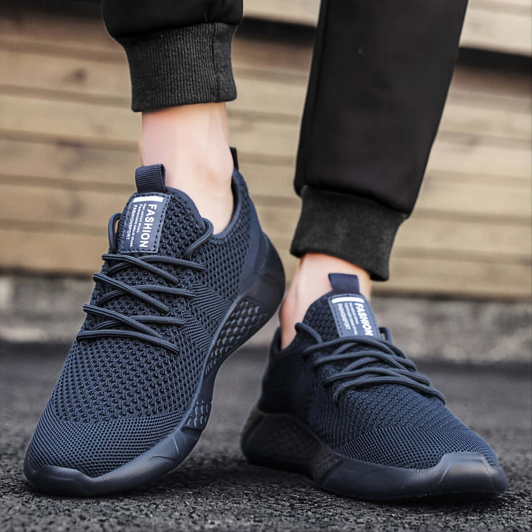 Men's Breathable Knit Sneakers: Lightweight Casual Shoes