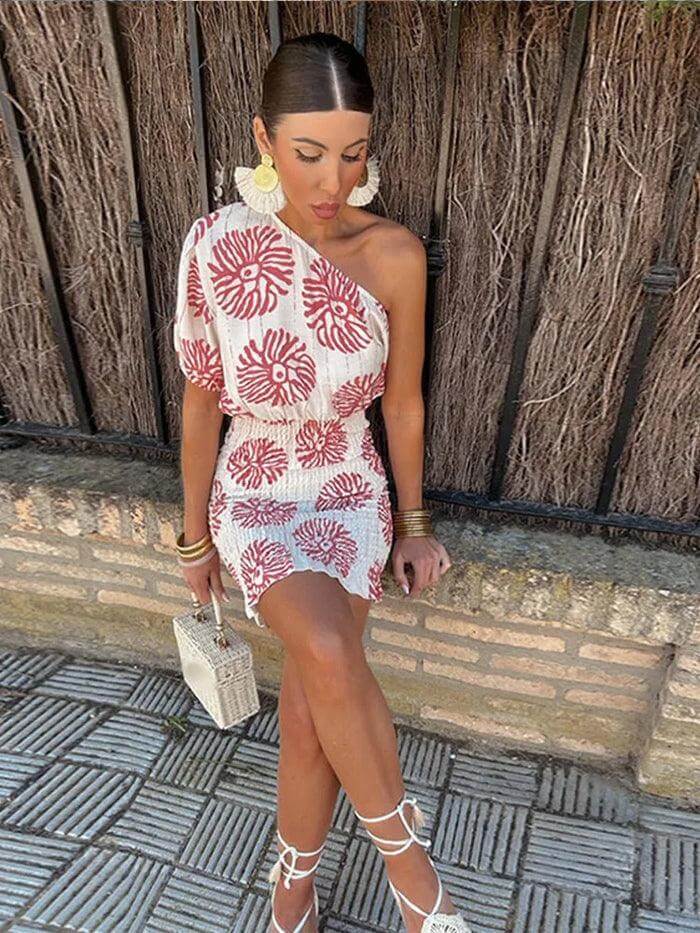 Elegant Asymmetrical Knit Dress