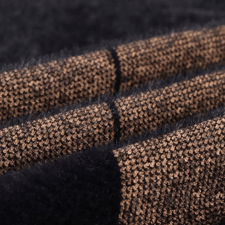 Men's Relaxed Fit Knitted Sweater - Cozy & Stylish