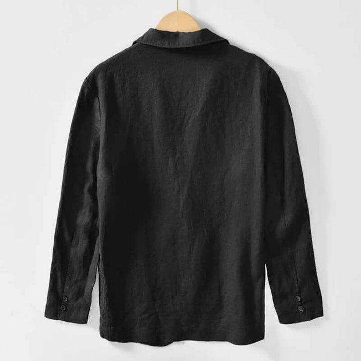 Men's Casual Two-Button Cotton Blazer Jacket