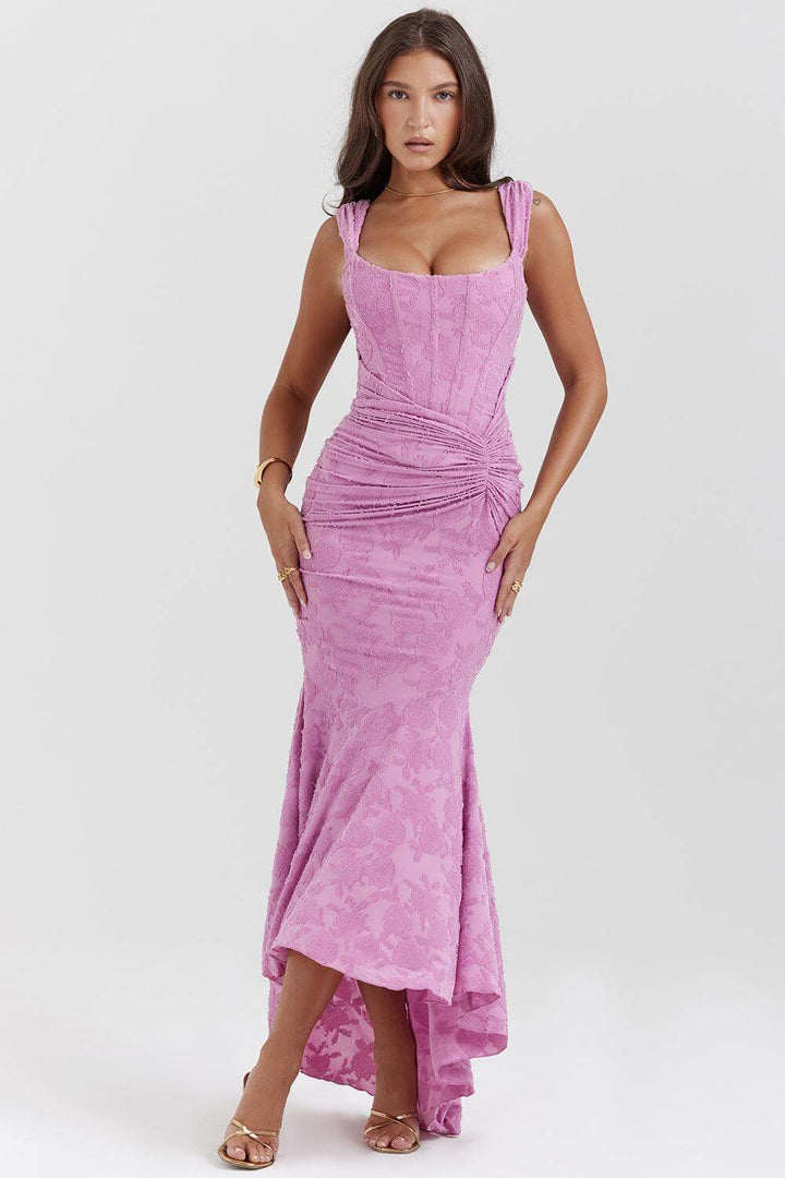 Floral Print Midi Women's Dress