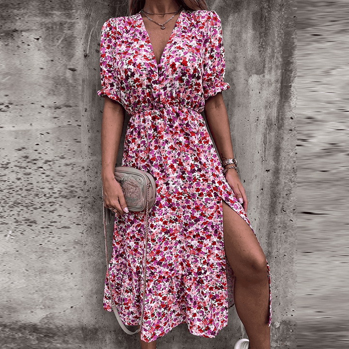 Women's Summer Midi Dress: Flowy Sleeveless Dress