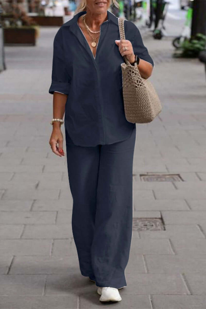 Women's Elegant Two-Piece Long-Sleeve Set