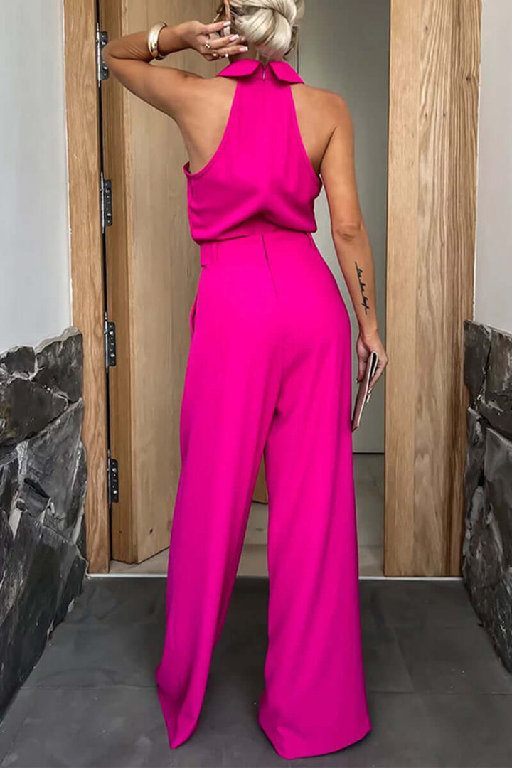 Women's Sleek Pocket Jumpsuit: Versatile & Comfortable