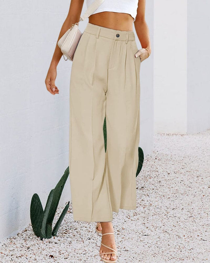 Women's High-Waisted Wide-Leg Trousers
