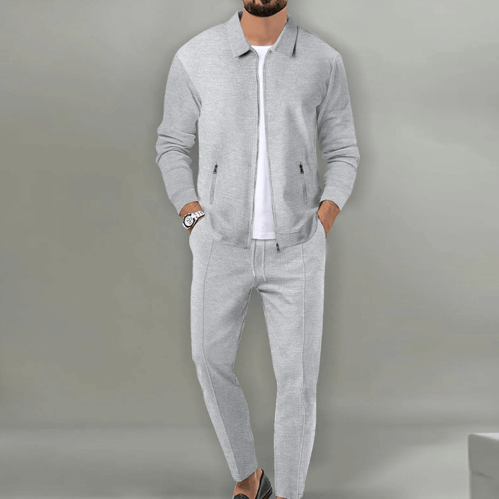 Men's Two-Piece Tracksuit: Zip-Up Jacket &amp; Pants