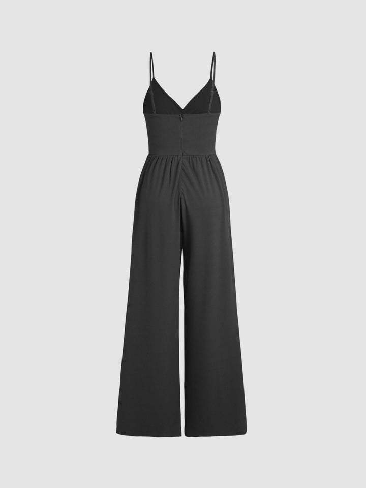 Women's Wide Leg Sleeveless Jumpsuit