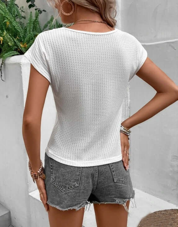 Women's Elegant V-Neck Summer Top