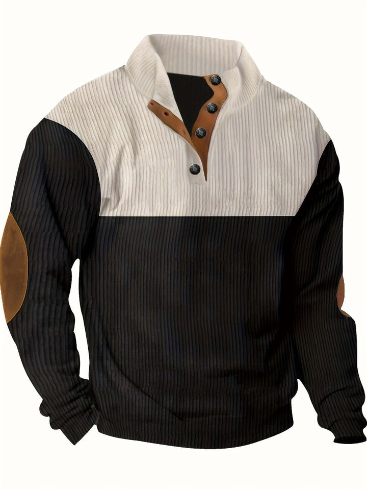 Men's Ribbed Knit Pullover Sweater