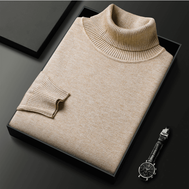 Men's Slim-Fit Turtleneck Knit Sweater