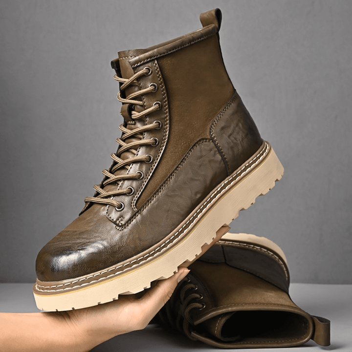 Men's High-Top Outdoor Boots: Rugged & Stylish