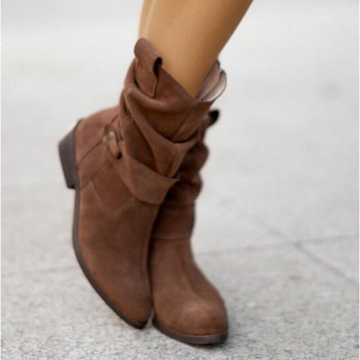 Stylish Low-Heel Ankle Boots for Women
