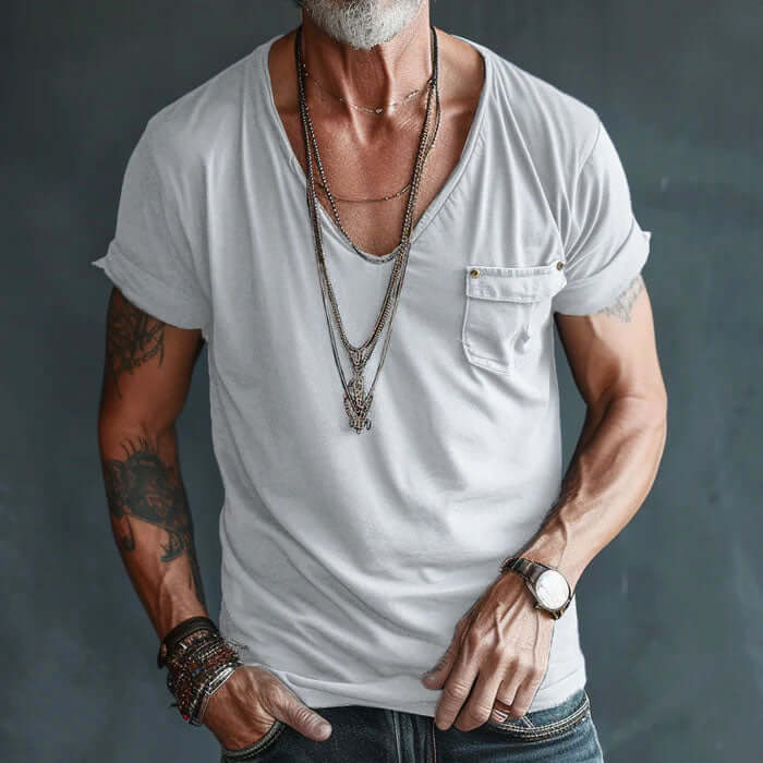 Men's Retro T-Shirt: Relaxed Fit, Vintage Style
