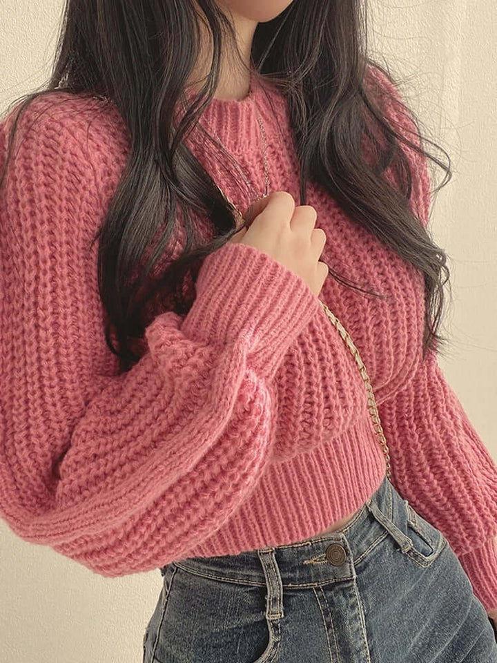Women's Vintage Knitted Sweater: Cosy, Casual Style