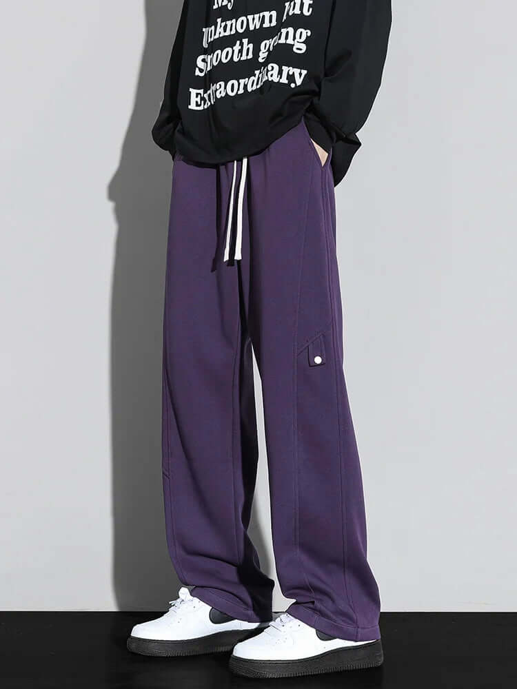 Men's Relaxed-Fit Cotton Trousers: Casual Everyday Pants
