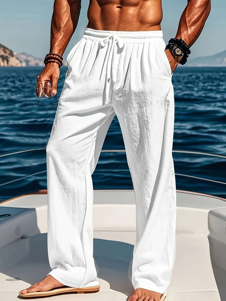 Men's Casual Loose Fit Trousers: Breathable & Comfortable