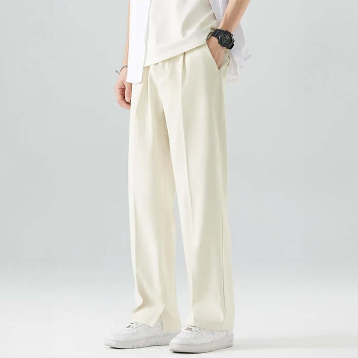 Men's Casual Seam Detail Trousers