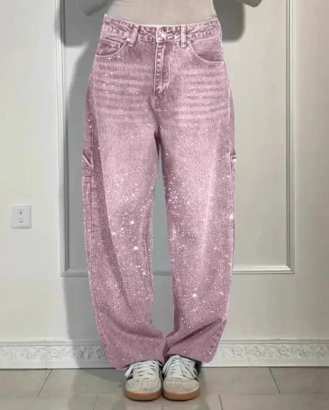 Women's Shiny Balloon Jeans