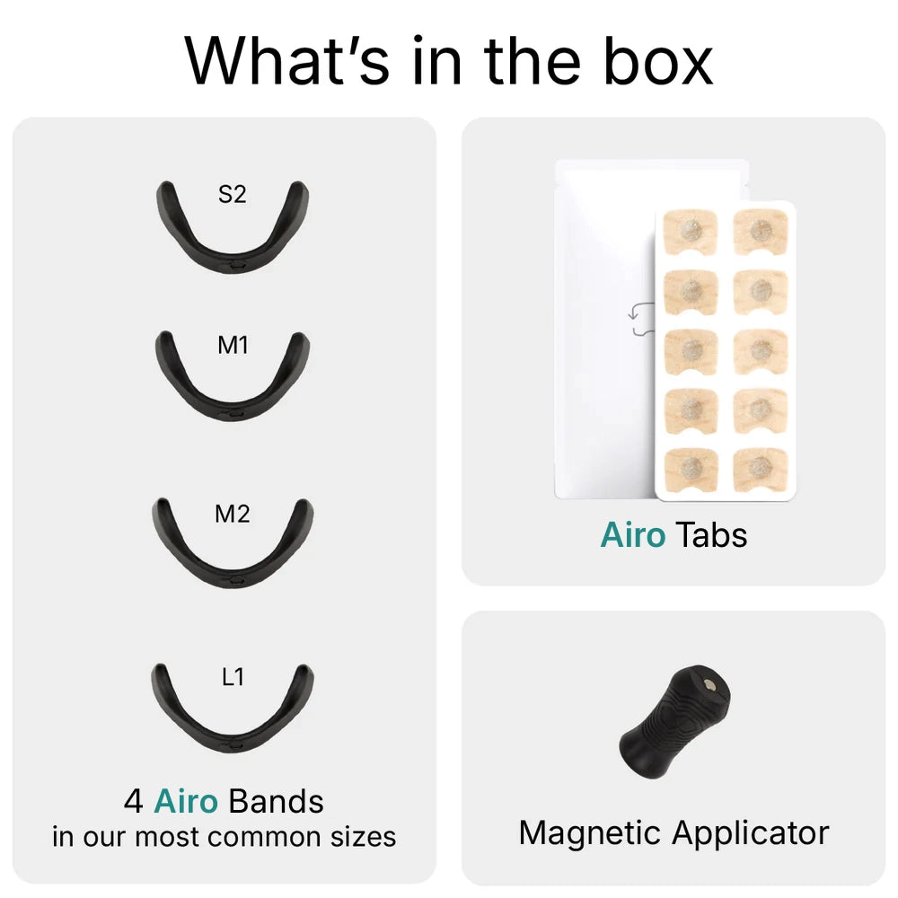 Airo Magnetic Nasal Band Kit - The New Standard for Breathing