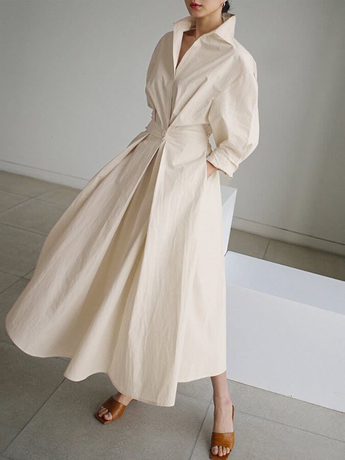 Vintage-Inspired Women's A-Line Dress