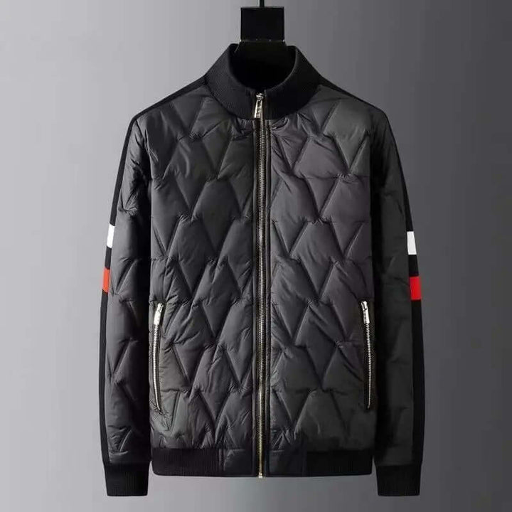 Men's Quilted Tracksuit: Bomber Jacket & Tapered Trousers