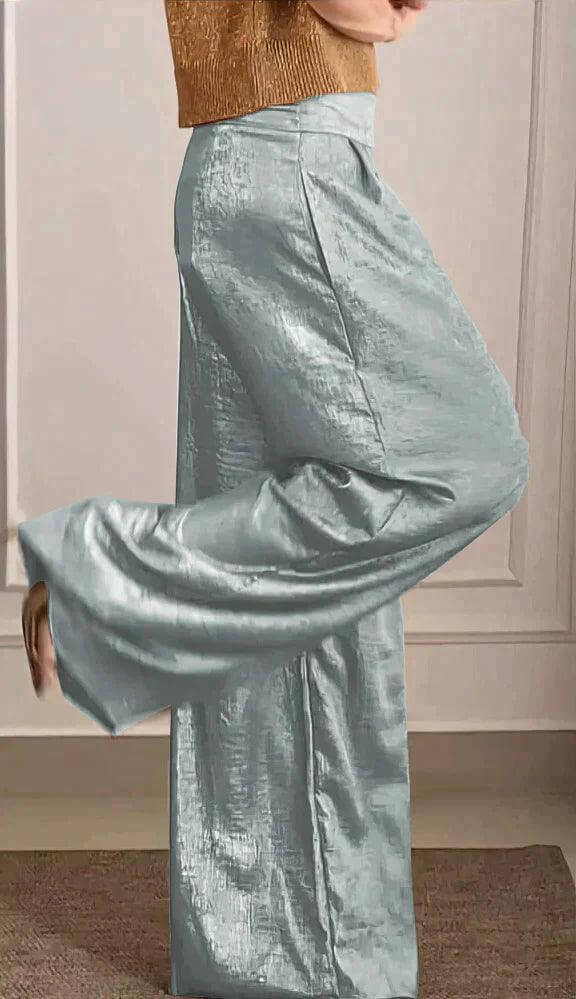 Elegant Women's Two-Piece Outfit: Stylish Top & Pants Set