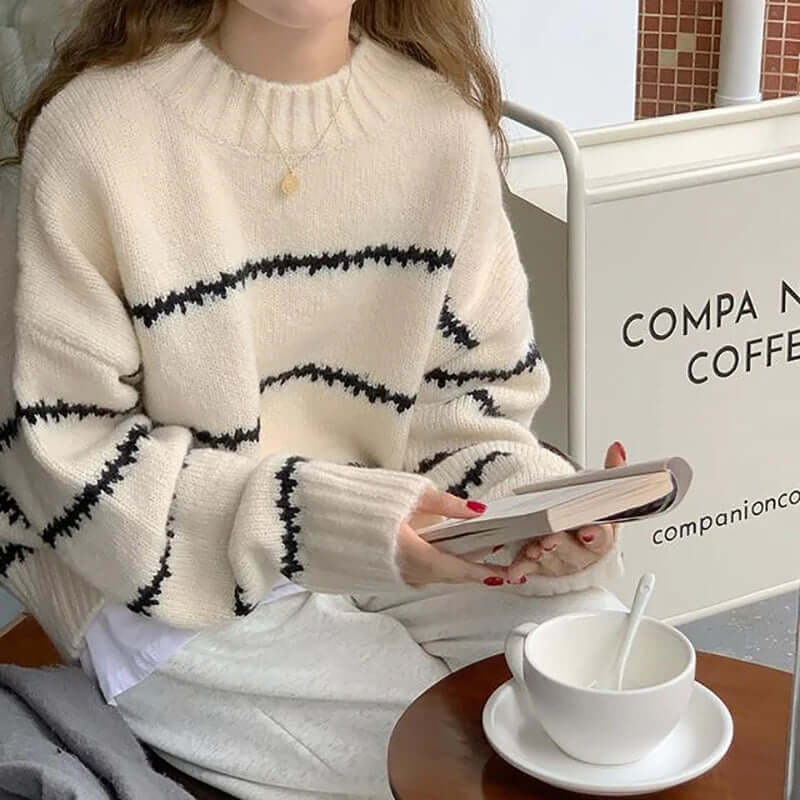 Women's Striped Knit Jumper