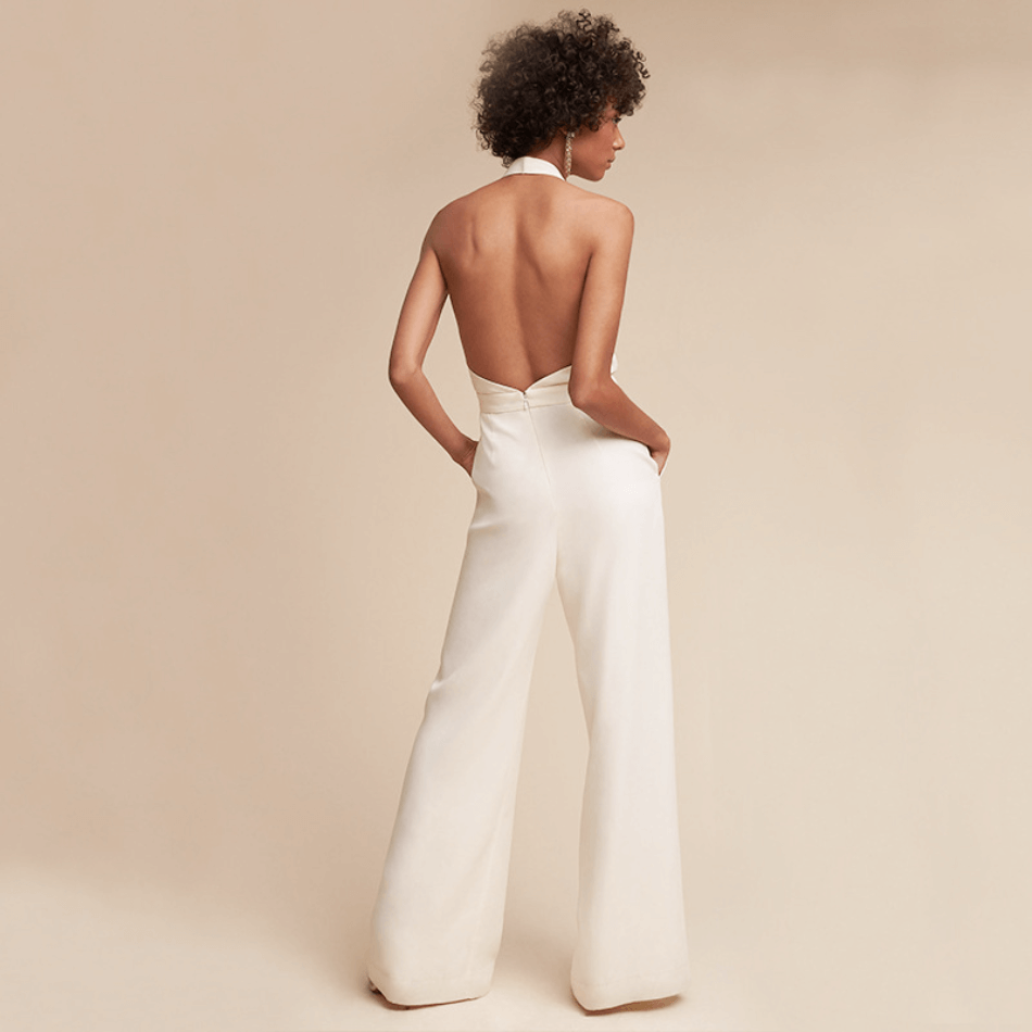 Elegant Sleeveless Wide-Leg Jumpsuit