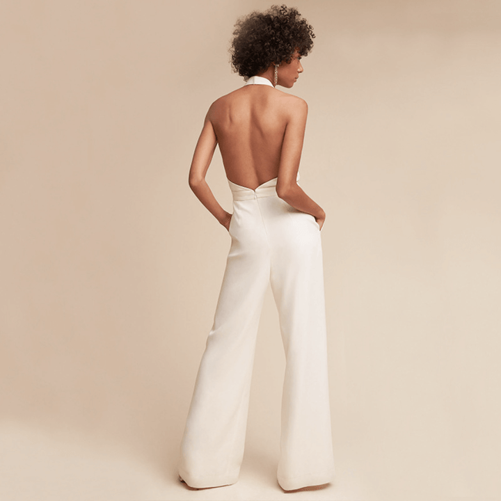 Elegant Sleeveless Wide-Leg Jumpsuit