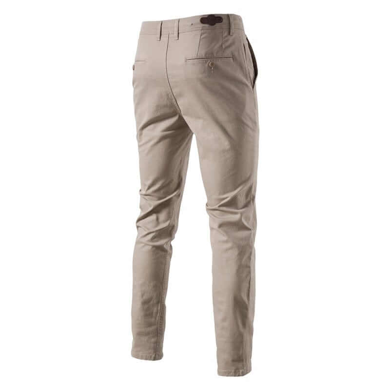 Men's Slim Fit Cotton Chinos: Smart Casual Trousers