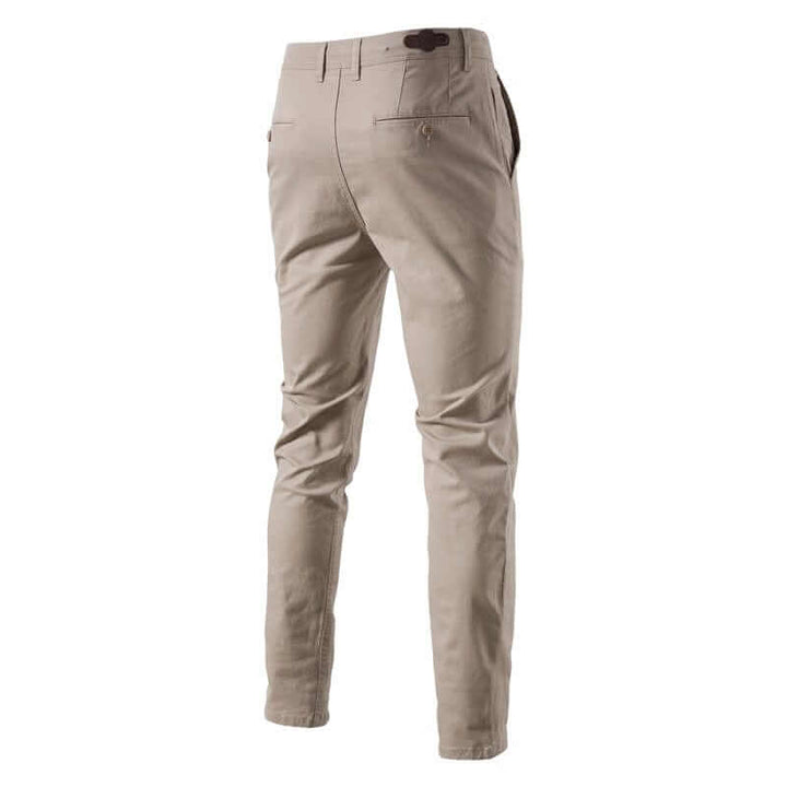 Men's Slim Fit Cotton Chinos: Smart Casual Trousers