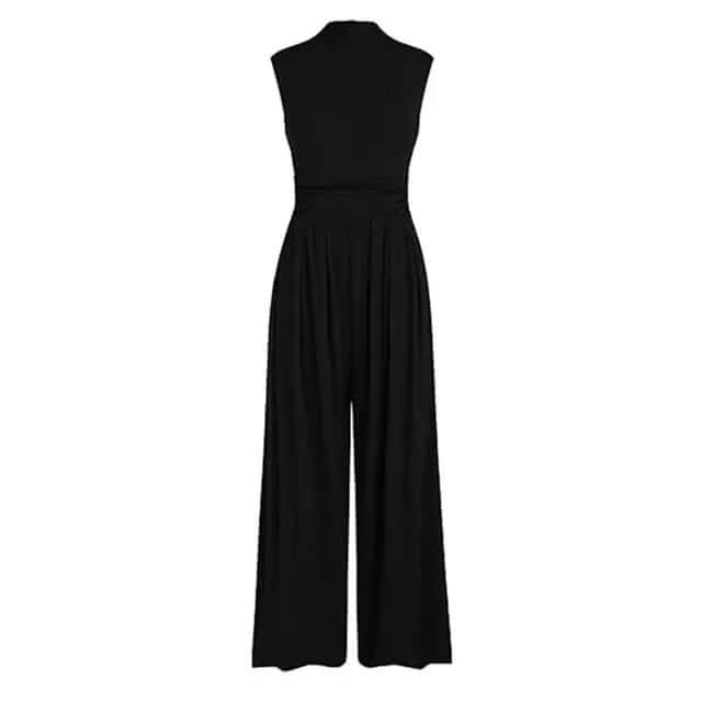 Elegant Women's Wide-Leg Formal Jumpsuit