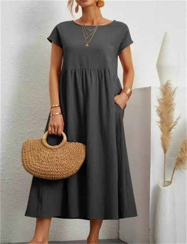 Women's Casual Sleeveless Midi Summer Dress