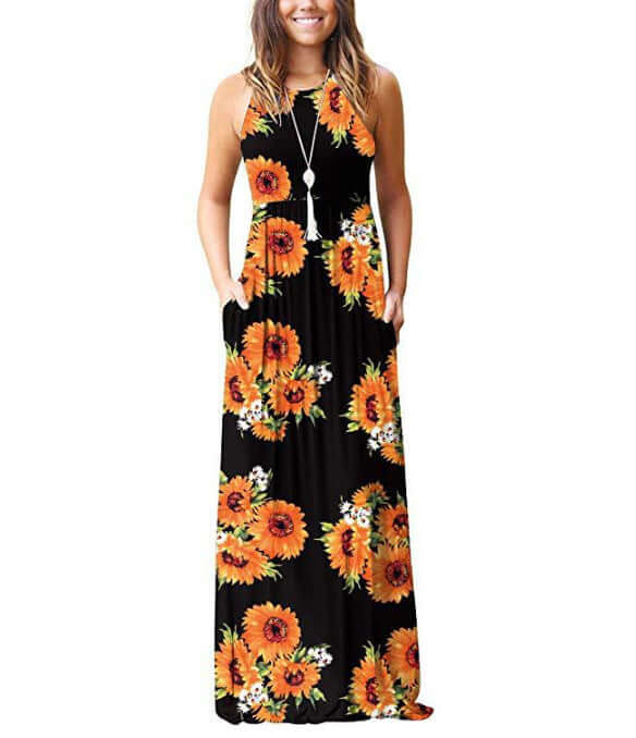 Floral Cotton Midi Dress: Breathable & Elegant