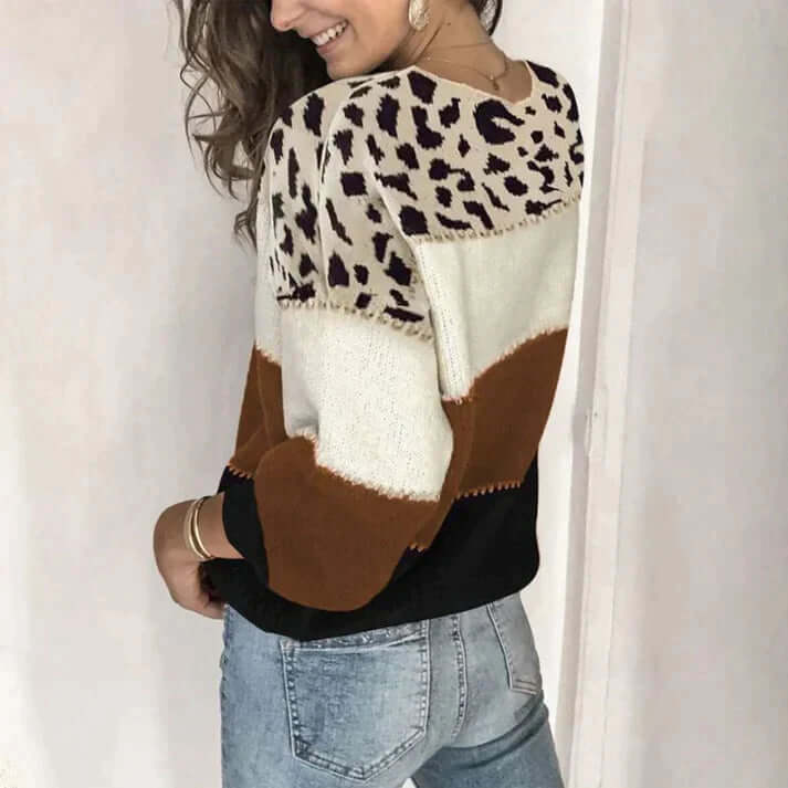Women's Relaxed Round Neck Knit Sweater