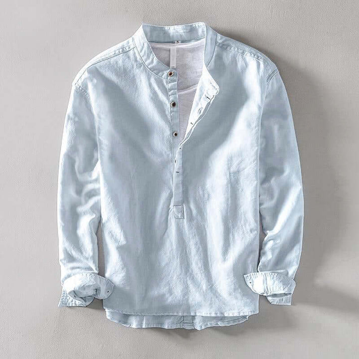 Men's Long Sleeve Casual Shirt: Breathable & Comfortable