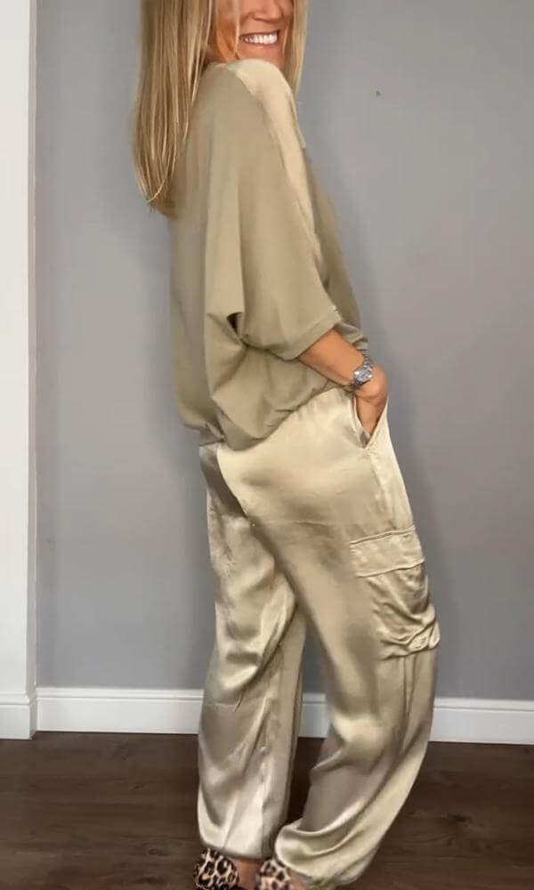 Women's Two-Piece Loungewear Set: Soft & Stylish