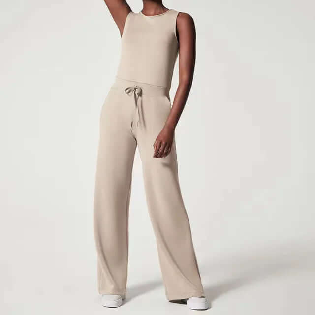 Women's Sleeveless Round Neck Jumpsuit: Summer Style