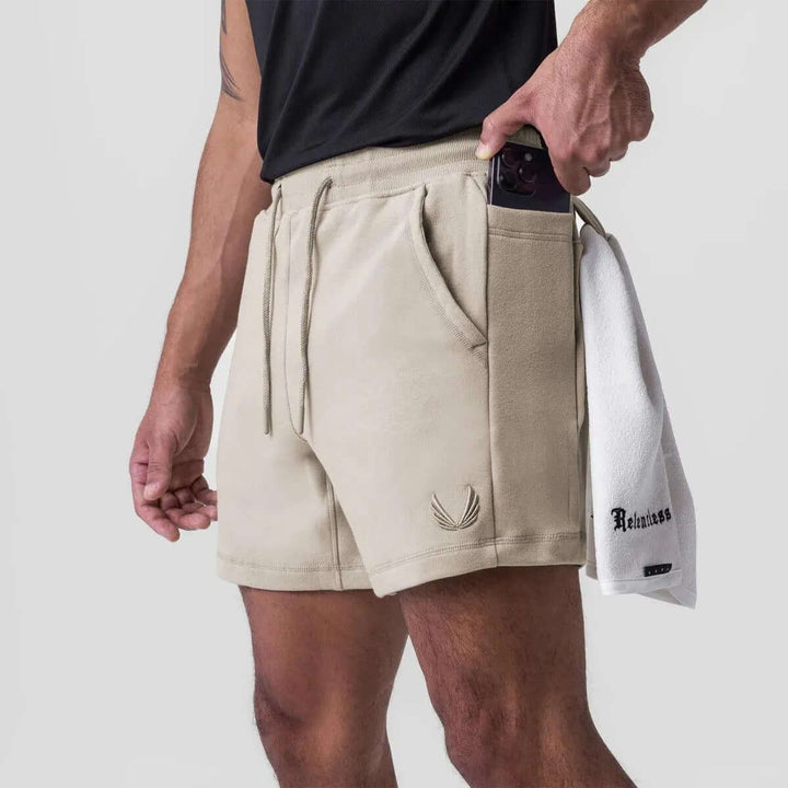 Men's Athletic Shorts: Breathable, Elastic Waistband, Side Pockets
