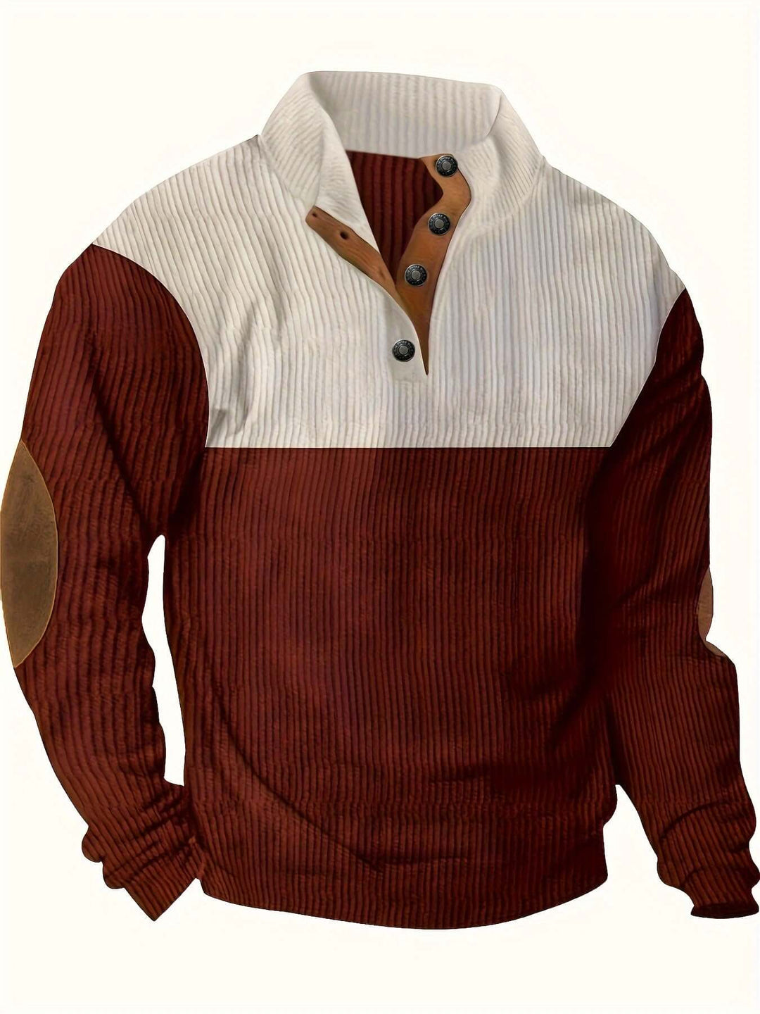 Men's Ribbed Knit Pullover Sweater