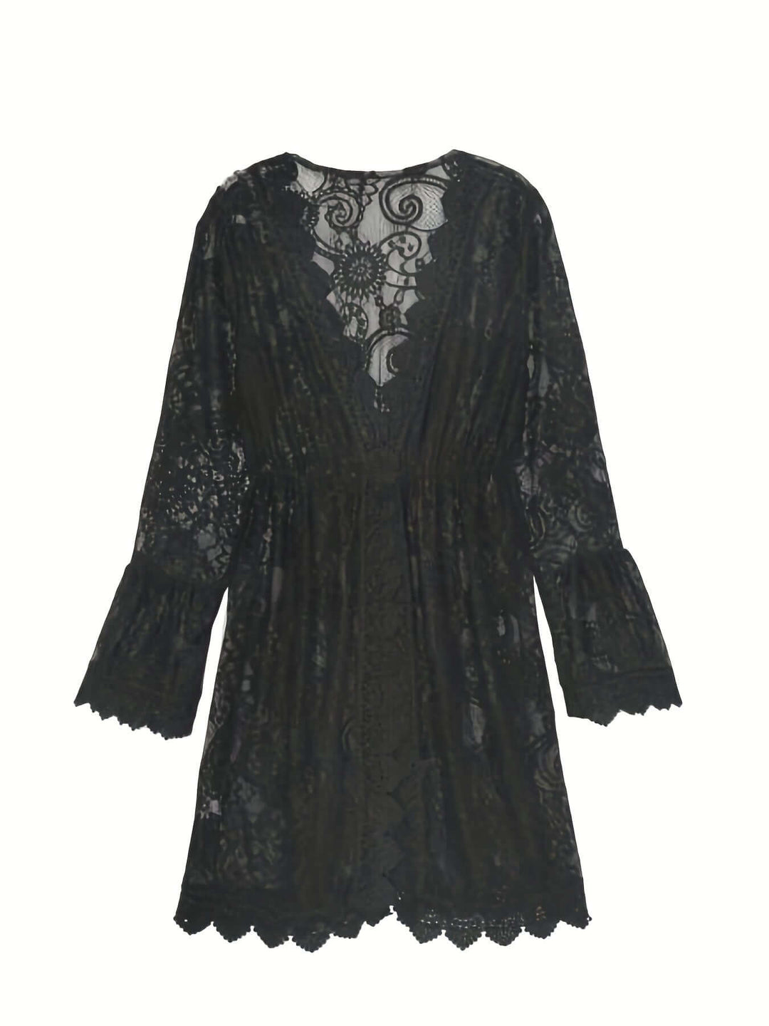 Women's Lace Midi Dress: Summer Knit Beach Dress