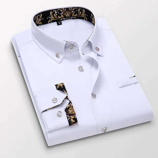 Men's Classic Long-Sleeve Formal Shirt