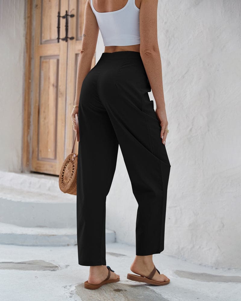 Women's High-Waisted Wide Leg Trousers