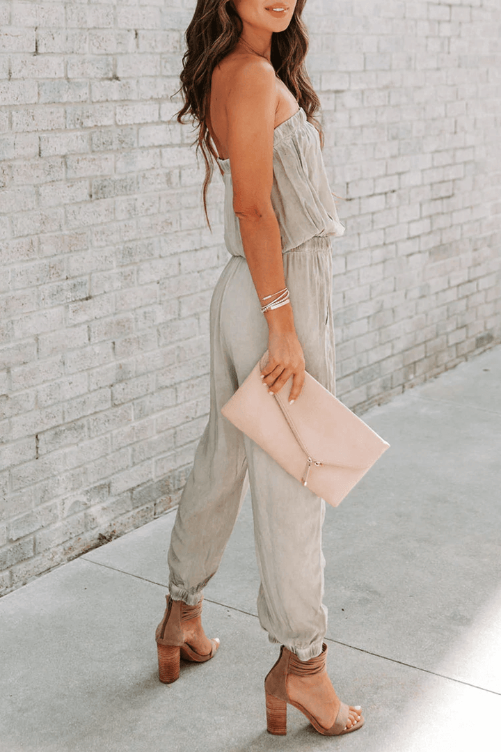 Women's Adjustable Strapless Summer Jumpsuit