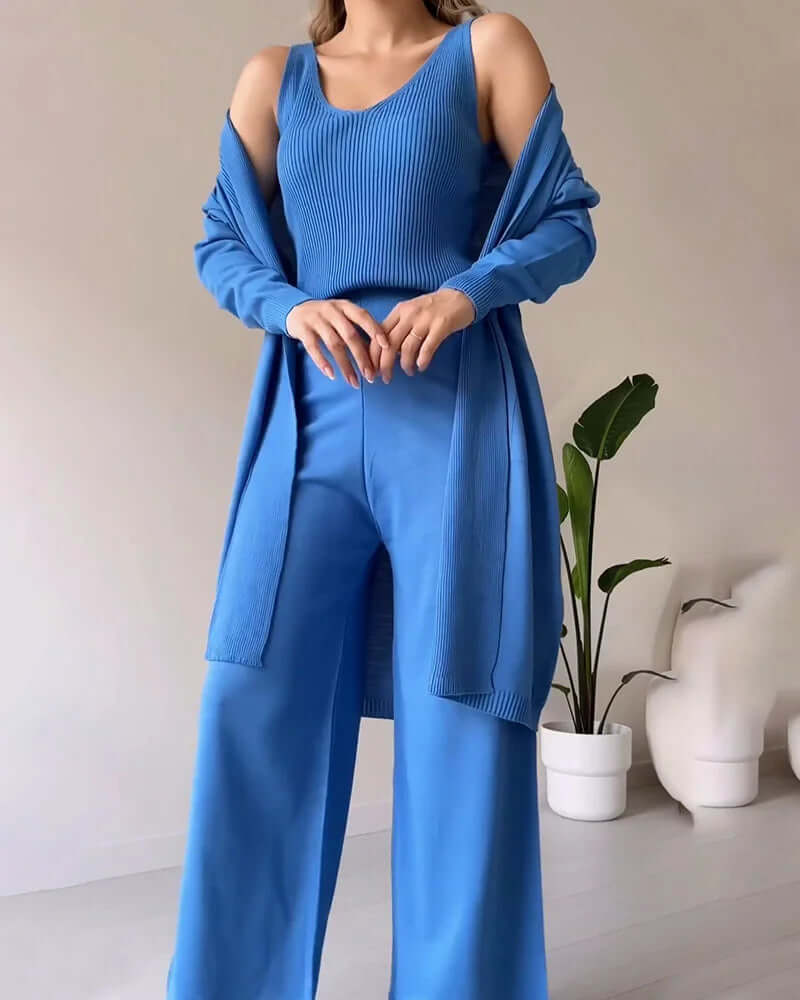 Elegant Women's Three-Piece Dress Set
