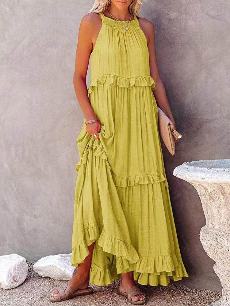 Women's Sleeveless Midi Summer Dress