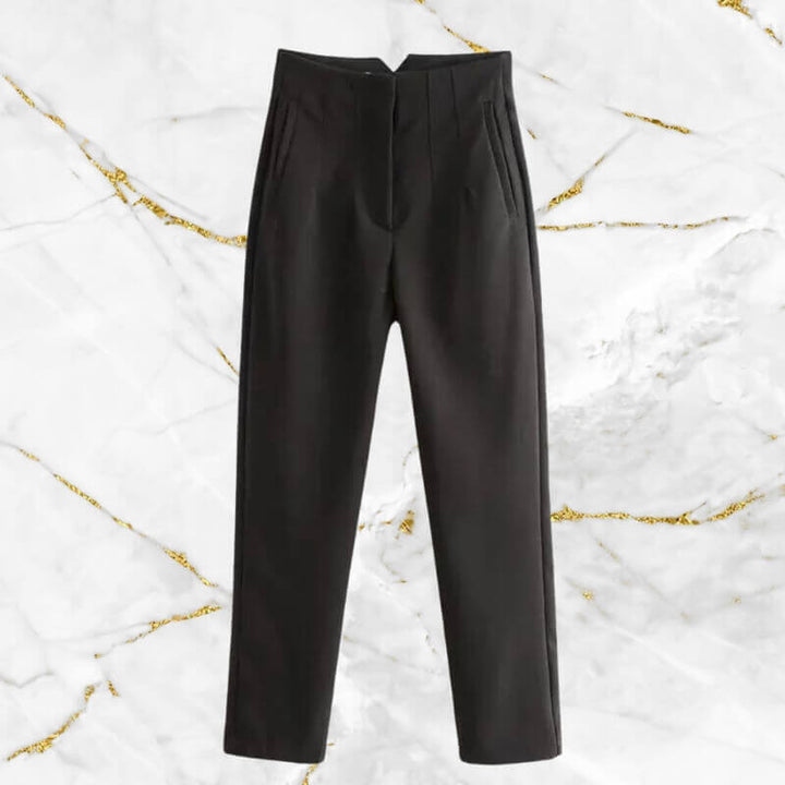 Women's High Waist Pencil Trousers: Vintage Style