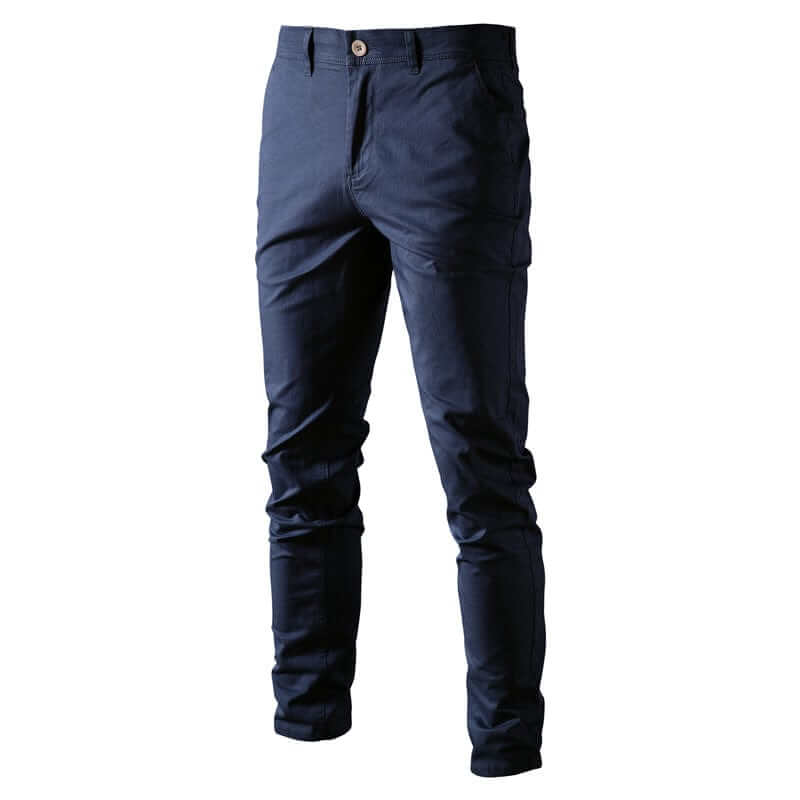 Men's Slim Fit Cotton Chinos: Smart Casual Trousers